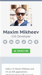 Mobile Screenshot of maxmikheev.org